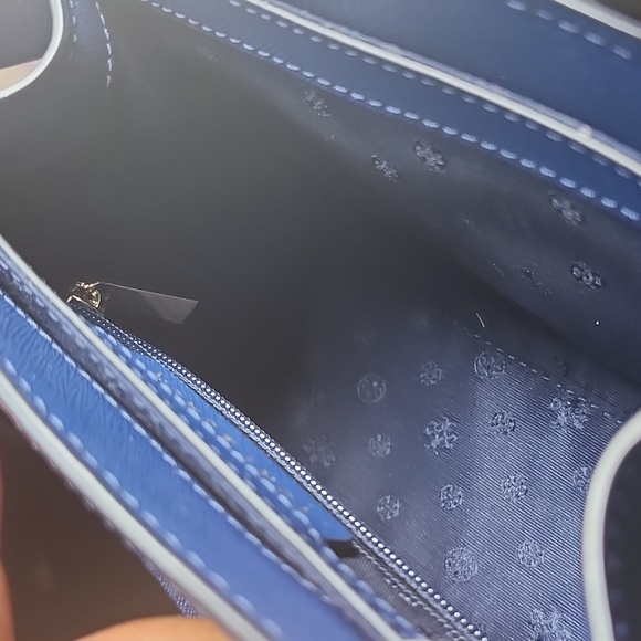Tory Burch Blue Satchel New - Picture 6 of 7